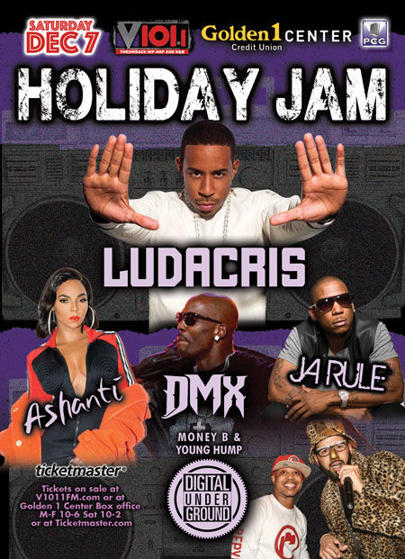 V101 Holiday Jam 2019: Ludacris, Ja Rule, Ashanti, DMX & Digital Underground at Golden 1 Center