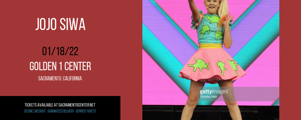 JoJo Siwa at Golden 1 Center tickets JoJo Siwa at Golden 1 Center