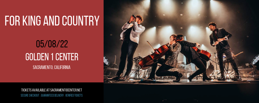 For King and Country at Golden 1 Center