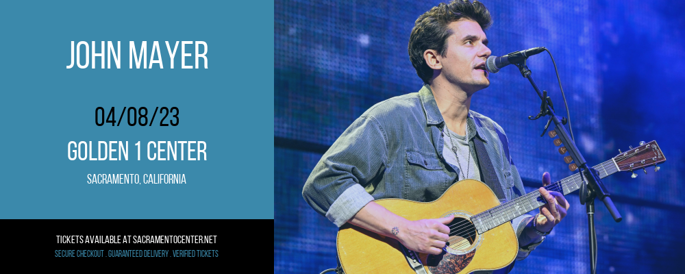 John Mayer at Golden 1 Center